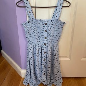 Blue Buttoned sundress